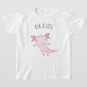Camiseta Axolotl cor-de-rosa