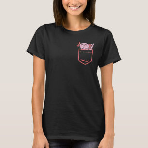 Camiseta Axolotl Cor-De-Rosa Em Salamandra De Bolso Pet Mas