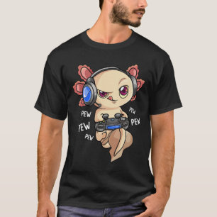 Camiseta Axolotl Crianças Meninos Jogadores - Jogo