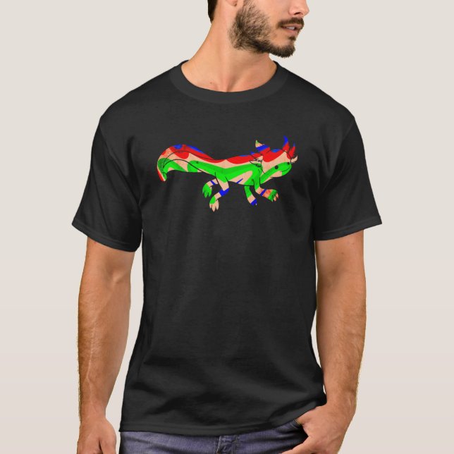 Camiseta Axolotl Cute Amphibian Animal Colorful  10 (Frente)