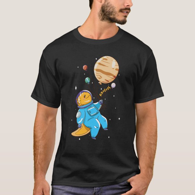 Camiseta axolotl cute animals axolots axolotl spaceman as (Frente)