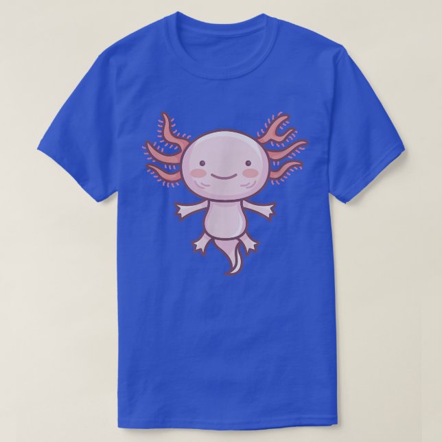 Camiseta Axolotl Cute Funny Axolotls Kawaii Japão Anime T-S (Frente do Design)