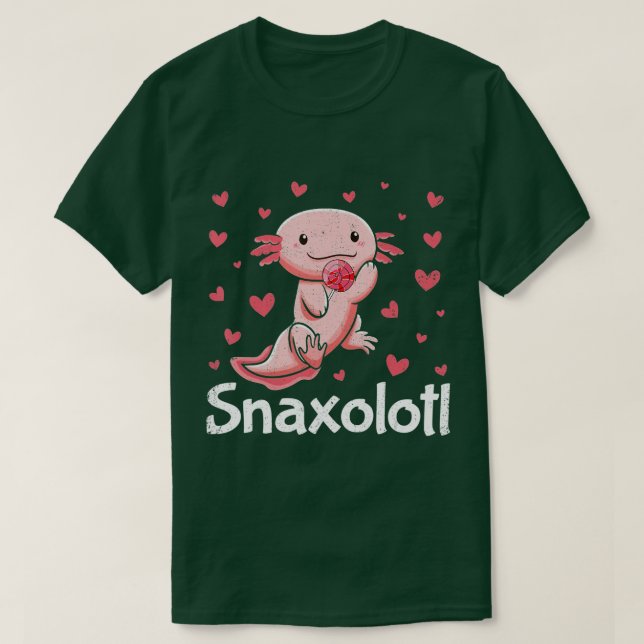 Camiseta Axolotl Cute Lover Snaxolotl (88) (Frente do Design)