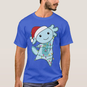 Camiseta Axolotl Feliz Fada De Natal Luz Doce Animais
