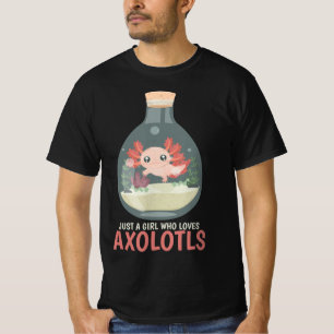 Camiseta Axolotl Fish Tank Axolotl questiona animação bonit