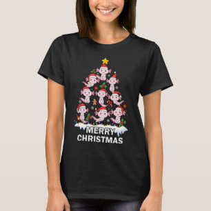 Camiseta Axolotl Flecha de Natal Flecha Lâmpada Axolotl Fle