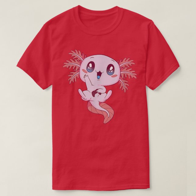 Camiseta Axolotl Gamer Jogos Engraçados Engraçados Axolotls (Frente do Design)