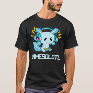 Camiseta Axolotl Gamesalotl Gaming Axolotl Kids Menina