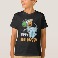 Axolotl Halloween Balloons Crianças Axolotls Cueca