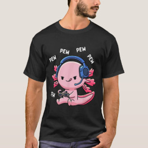 Camiseta Axolotl Jogos Infantil Meninos Meninas Anime Jogo 