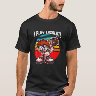 Camiseta Axolotl Laxolotl Kawaii Funny Lacrosse Lax Shirt