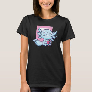 Camiseta Axolotl Leia Livro Ambystoma Mexicanum Caminhada M