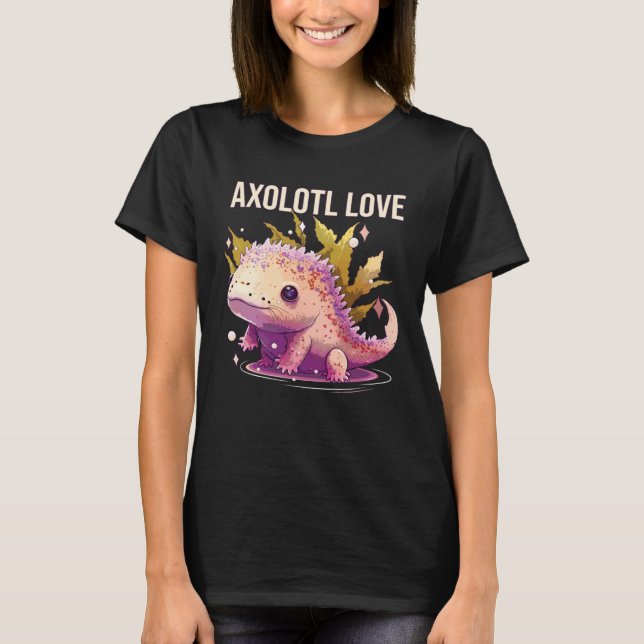 Camiseta Axolotl Love Amphibian Mexican Walking Fish Axolot (Frente)