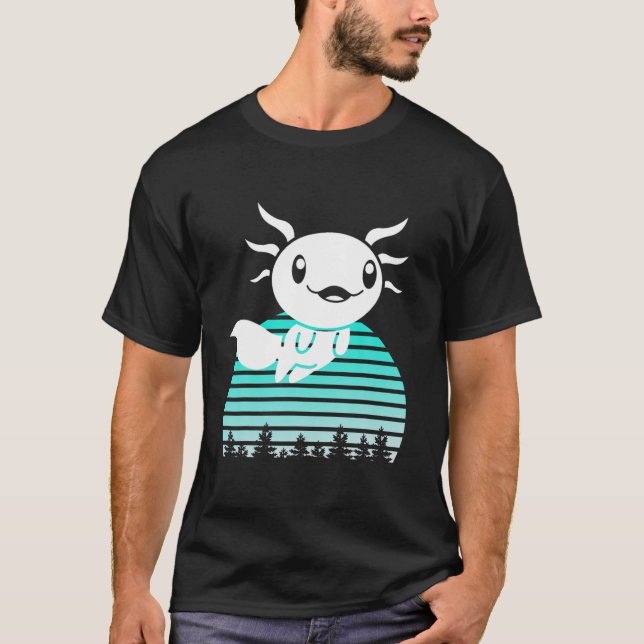 Camiseta Axolotl Lover Cute Kids Men Mulheres Engraçadas I  (Frente)