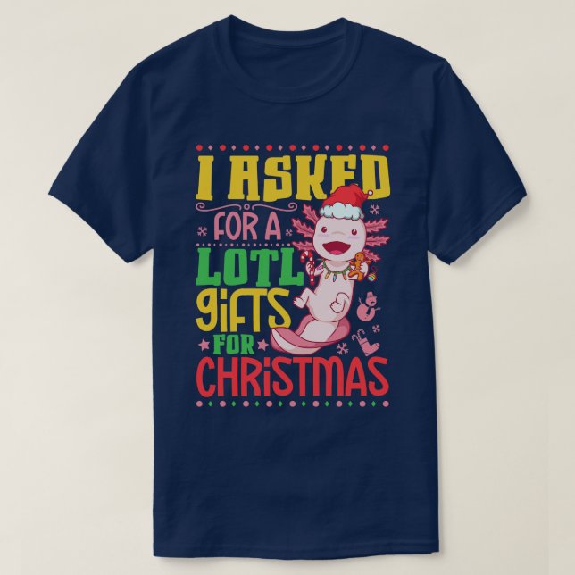 Camiseta Axolotl Natal (Frente do Design)