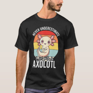 Camiseta Axolotl Para Raparigas Retro 90s Axolotls
