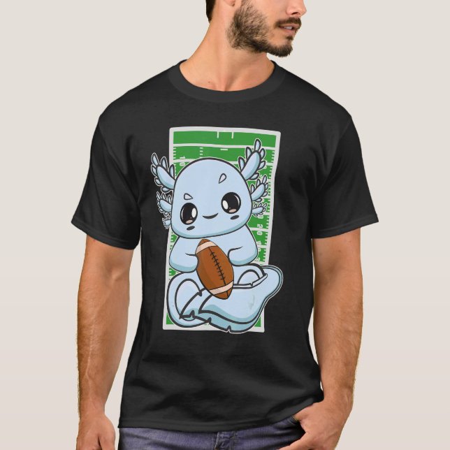 Camiseta Axolotl Plays Fantasy Futebol Para O Centro De Tre (Frente)