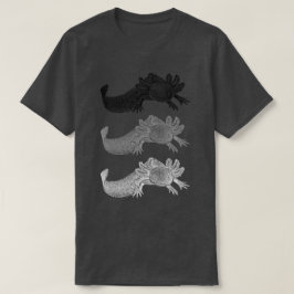 Camiseta Axolotl - PRETA, CINZA e BRANCA