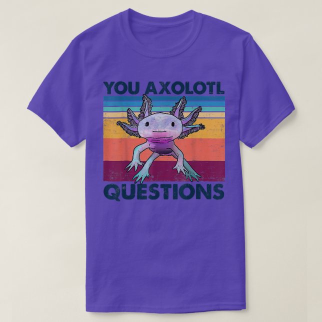 Camiseta Axolotl questiona a pomada bonita Axolotl Kawaii (Frente do Design)