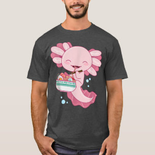 Camiseta Axolotl Ramen Bowl, comendo Axolotl Ramen Japonês