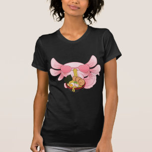 Camiseta Axolotl Ramen Kawaii Japonês Anime Noodle Gift Wo