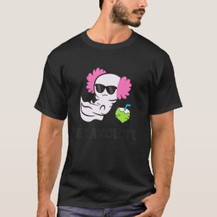 Camiseta Axolotl Relaxando a Salamandra Mexicana Relaxolotl