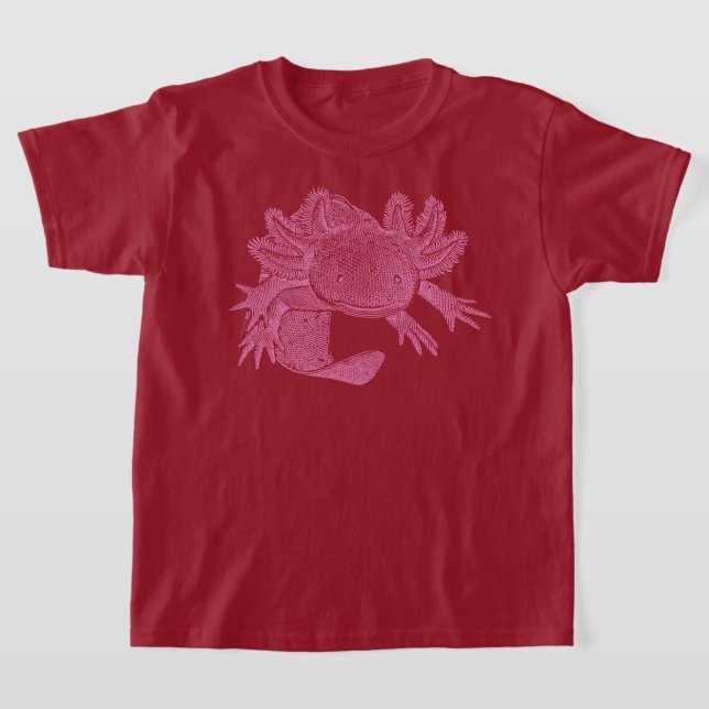 Camiseta Axolotl - ROSA (Postura )