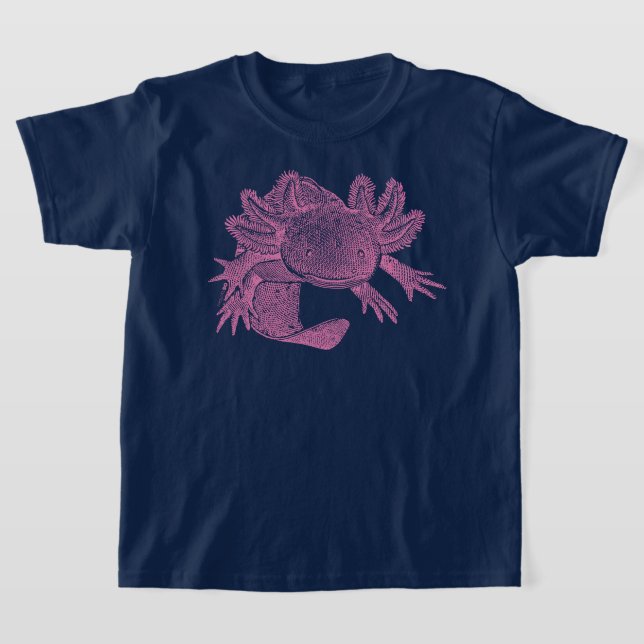 Camiseta Axolotl - ROSA (Postura )