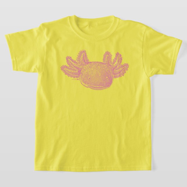 Camiseta Axolotl - ROSA (Postura )