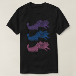 Camiseta Axolotl - ROXO, AZUL e ROSA