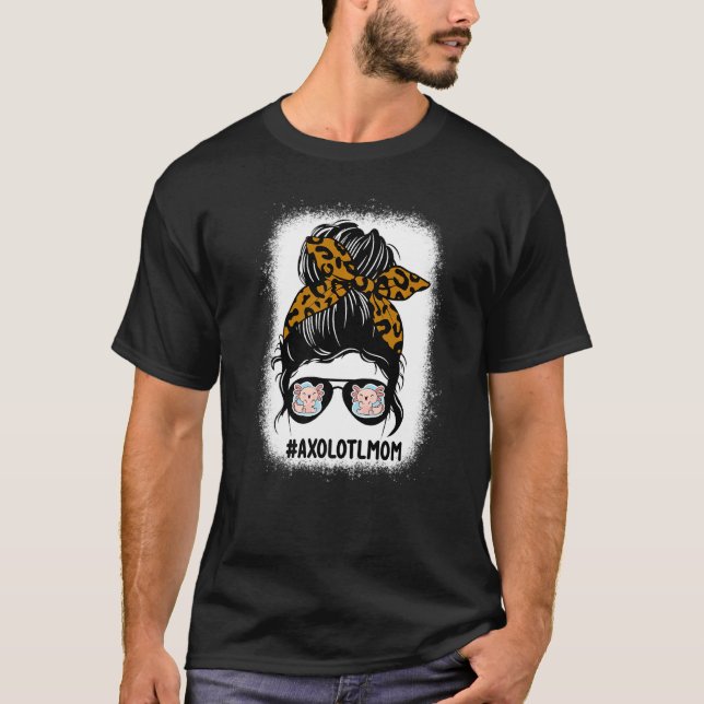 Camiseta Axolotl Sangrado Mamãe Cabelo Arrojado Impressão L (Frente)