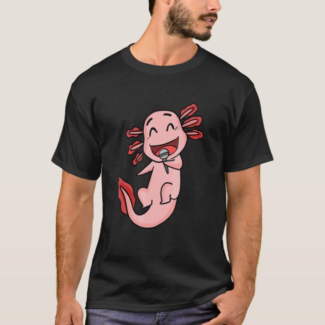 Camiseta Axolotl sings (Frente)