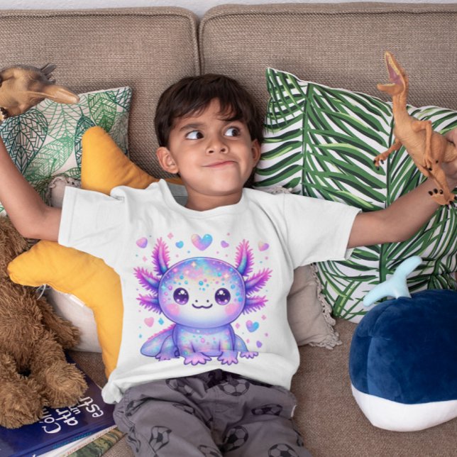 Camiseta Axolotl submarino colorido (Criador carregado)