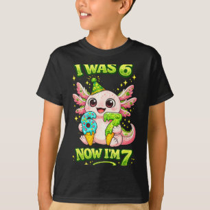 Camiseta Axolotl tinha 6 7 anos de idade 67 meme engraçado