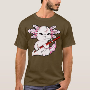 Camiseta Axolotl toca bassoon