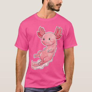 Camiseta Axolotl Watercolor Salamander Mexicano Sweet