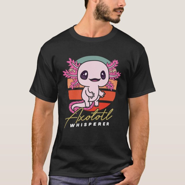 Camiseta Axolotl Whisperer Mexican Amphibian Tiger Salamand (Frente)
