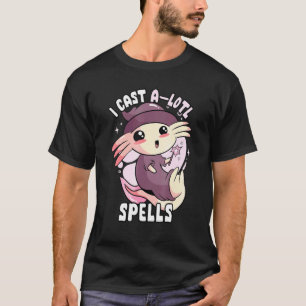 Camiseta Axolotl Witny Engraçado Axolotl Halloween