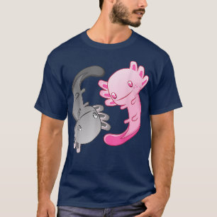 Camiseta Axolotl Yin Yang Funny Gift para os ventiladores d