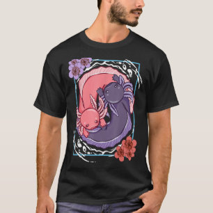 Camiseta Axolotl Yin Yang Plush Pets Cerejeira