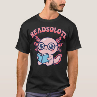 Camiseta Axolotle Livro de Leitura Readsolotl Bibliófilo Am