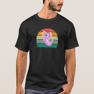 Camiseta Axolotls anfíbios larva aquário Axolotl