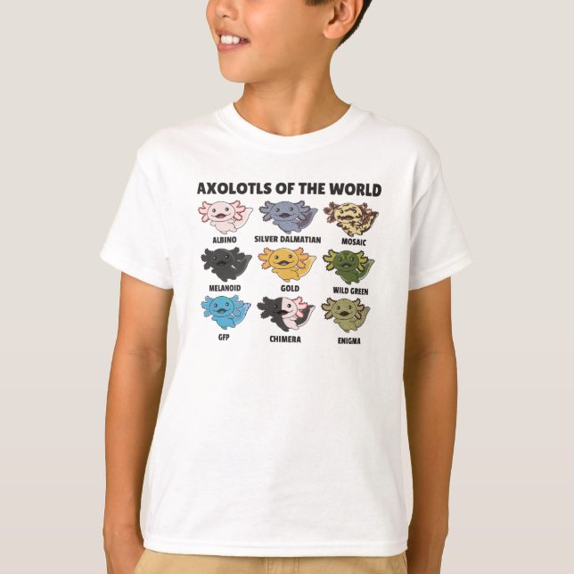 Camiseta Axolotls Do Axolotl Para Animais Doces Do Mundo (Frente)