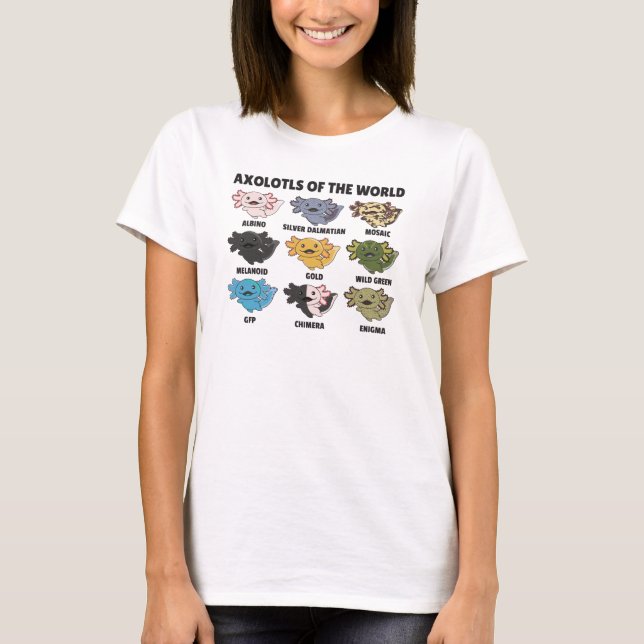 Camiseta Axolotls Do Axolotl Para Animais Doces Do Mundo (Frente)
