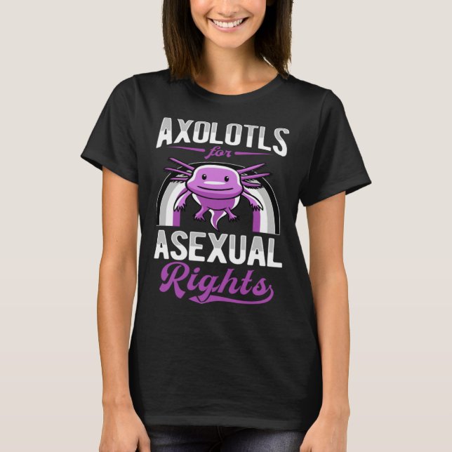 Camiseta Axolotls For Asexual Rights Asexual Pride Rainbow  (Frente)