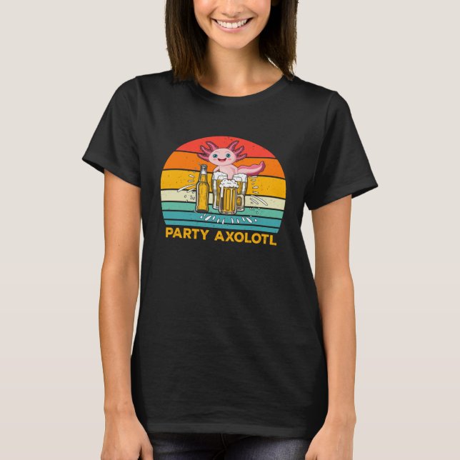 Camiseta Axolotls Is My Spirit Animal Heart Filled With Par (Frente)