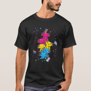 Camiseta Axolotls Orgulho Pansexuais Lgbtq