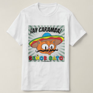 Camiseta Ay Caramba! Gato, Senhor Gato de Gato de Caricatur