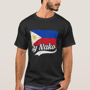 Camiseta Ay Nako Irritado Expressão Divertida Filipina Home