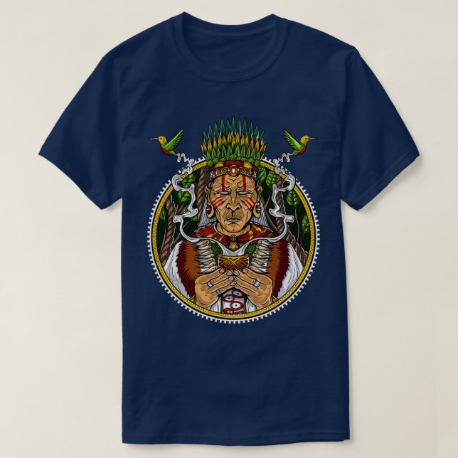 Camiseta Ayahuasca Shaman (Frente do Design)